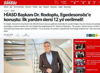 İlk yardım dersi 12 yıl verilmeli!